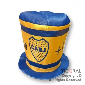 SOMBRERO GALERA FUTBOL ESCUDO BOCA JUNIORS x 5 UNIDADES